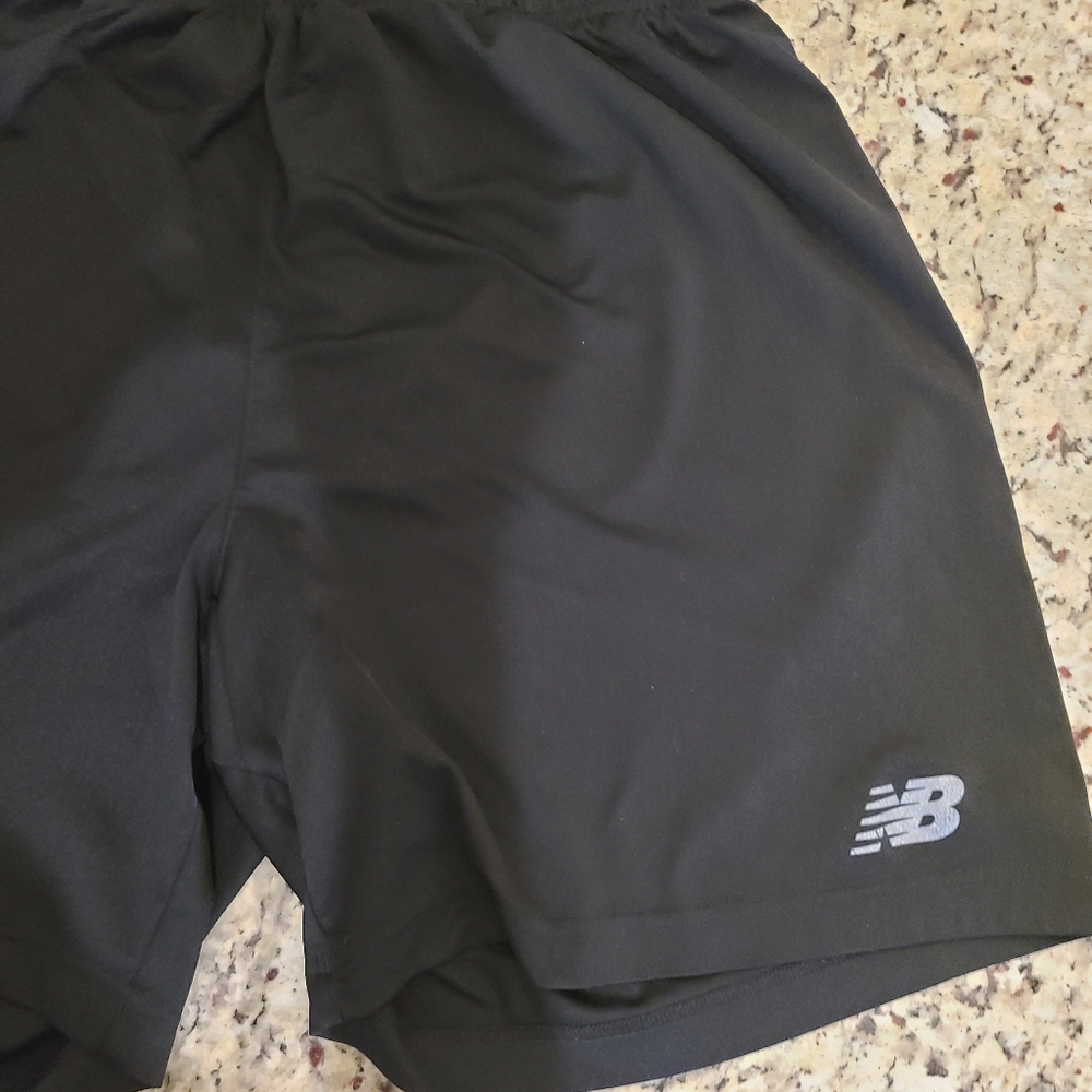 New Balance Men's Black Athletic Shorts